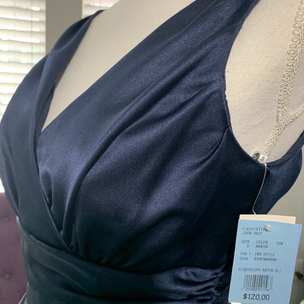 Navy Blue Stain Gown